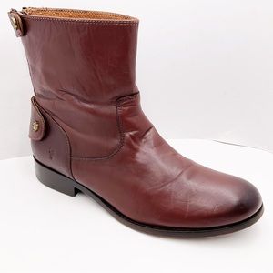 {FRYE} Melissa Button Back Zip Short Boots